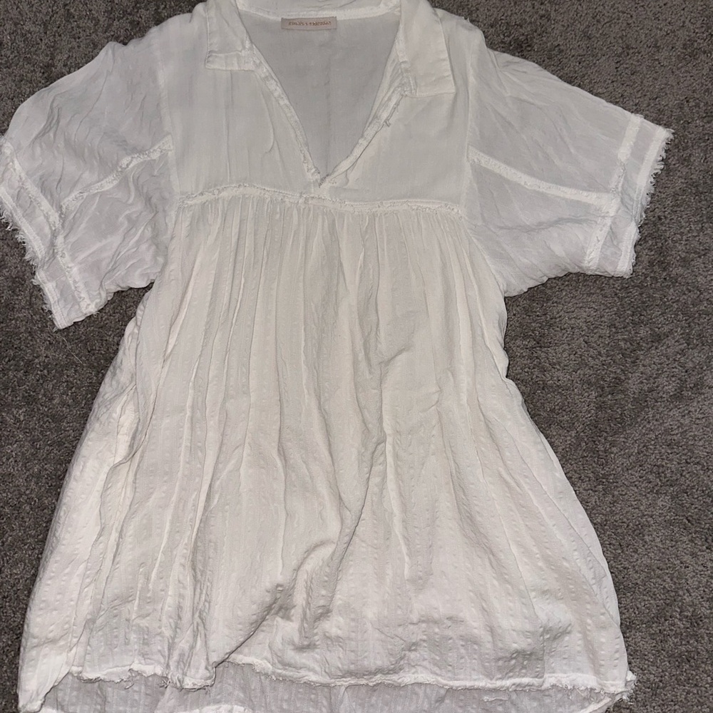 White Babydoll Dress by Pookie & Sebastian